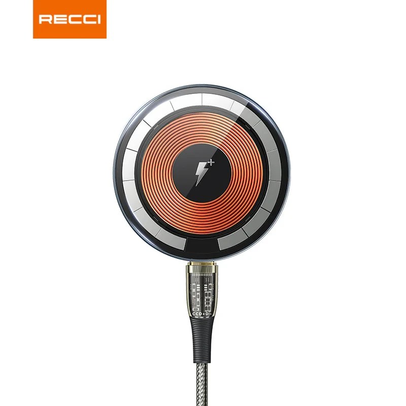 شارژر بی‌سیم مغناطیسی رسی مدل RCW-23CC توان 15 وات